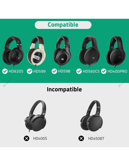 Cable de Audio Geekria 1.7m para Auriculares Sennheiser