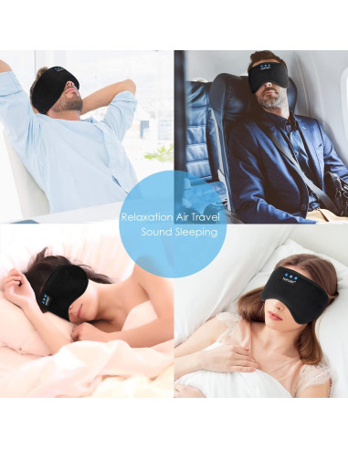 Auriculares para dormir TOPOINT Bluetooth 5.2, máscara de sueño