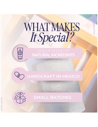 Barra de Jabón de Carbón Activado Skin Mantra 100g - Natural y Vegano
