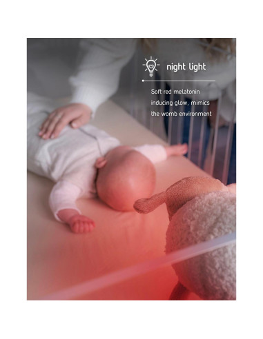 Ewan Deluxe Máquina de Sonido Blanco para Bebés Gris - Sensor Llanto