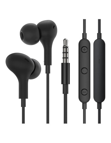 Auriculares con cable TANGOSTU A50 con micrófono 3.5mm - Negro