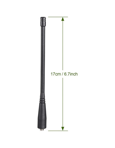 Antena Bingfu VHF UHF 136-470MHz 3dBi SMA Femenina Paquete de 2