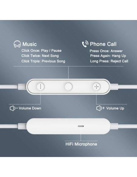 Auriculares con cable TANGOSTU A50 con micrófono 3.5mm - Negro Auriculares con cable TANGOSTU A50 con micrófono 3.5mm - Negro