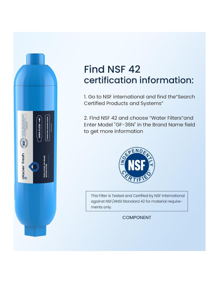 Filtro de Agua GLACIER FRESH para Manguera de Jardín 1 Cuenta