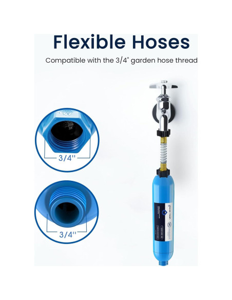 Filtro de Agua GLACIER FRESH para Manguera de Jardín 1 Cuenta