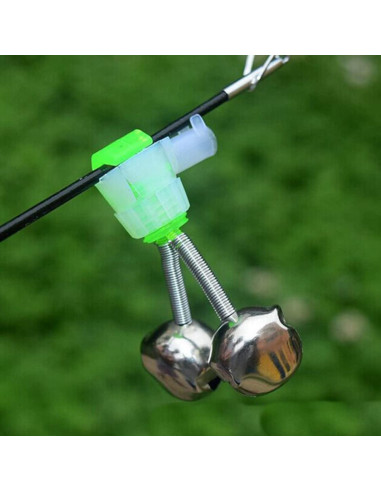 10 Alarmas de Mordida para Caña de Pescar Bwexxt Verde 4.8 cm