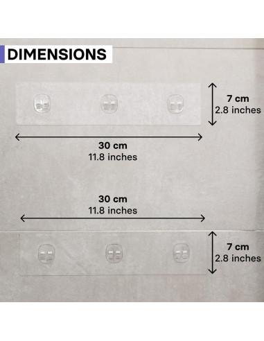 Caddy de Ducha KINCMAX 2 Pack Adhesivos Impermeables 30cm
