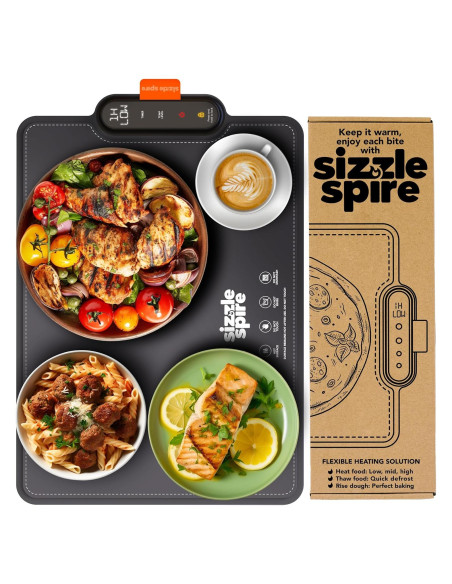 Bandeja Calentadora Eléctrica Sizzle Spire 2.28 kg 4 Temperaturas