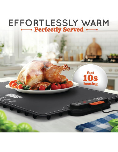 Bandeja Calentadora Eléctrica Sizzle Spire 2.28 kg 4 Temperaturas