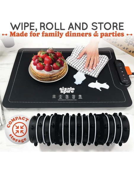 Bandeja Calentadora Eléctrica Sizzle Spire 2.28 kg 4 Temperaturas