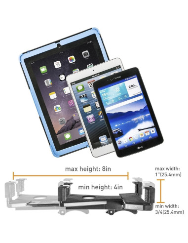 Soporte de Tablet iBOLT Tabdock BizMount - Ventosa Ajustable 7-10"