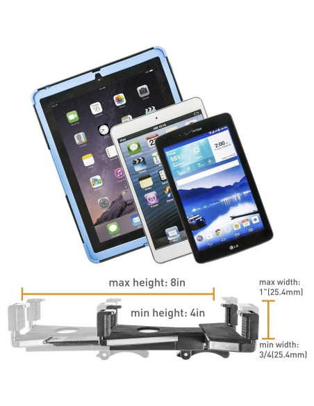 Soporte de Tablet iBOLT Tabdock BizMount - Ventosa Ajustable 7-10"