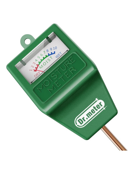 Medidor de Humedad de Suelo Dr.meter S10, Sin Baterías, Verde