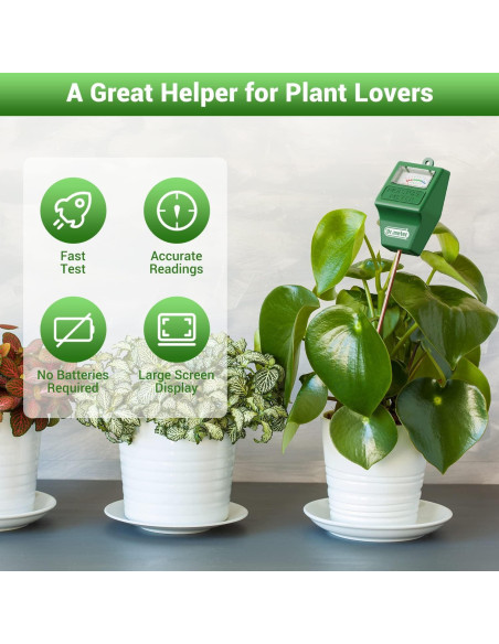 Medidor de Humedad de Suelo Dr.meter S10, Sin Baterías, Verde