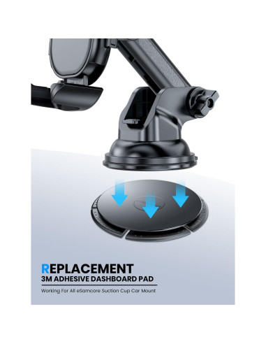 Almohadilla Adhesiva para Tablero eSamcore 4-Pack 79mm