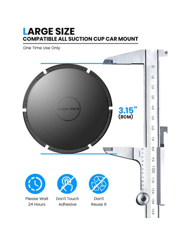 Almohadilla Adhesiva para Tablero eSamcore 4-Pack 79mm