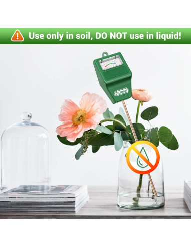 Medidor de Humedad de Suelo Dr.meter S10, Sin Baterías, Verde