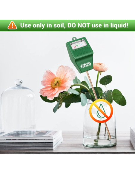 Medidor de Humedad de Suelo Dr.meter S10, Sin Baterías, Verde