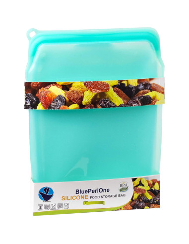 Bolsas de Almacenamiento Reutilizables BluePerlOne 1.89L - Silicona