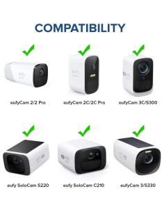 Soporte de Pared ALERTCAM para Cámaras Eufy - Negro 2