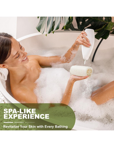 Esponja Exfoliante de Lufa Natural COZZLOMY - Set de 3 Piezas 12.7 cm