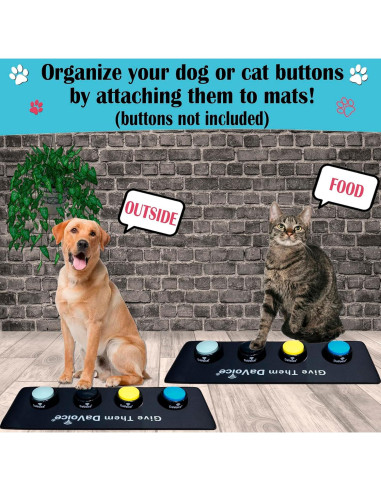 Alfombrilla Antideslizante para Botones de Comunicación para Perros - DaVoice - 2 Unidades