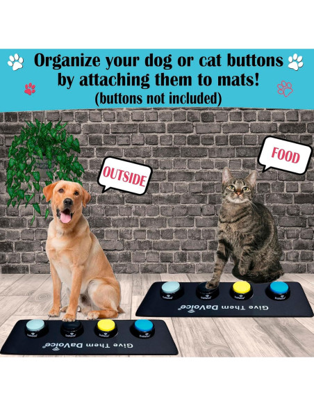 Alfombrilla Antideslizante para Botones de Comunicación para Perros - DaVoice - 2 Unidades