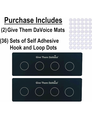 Alfombrilla Antideslizante para Botones de Comunicación para Perros - DaVoice - 2 Unidades