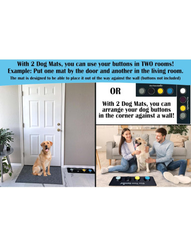 Alfombrilla Antideslizante para Botones de Comunicación para Perros - DaVoice - 2 Unidades