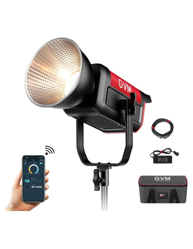 Kit de Iluminación Continua GVM PRO200B 200W con Control DMX