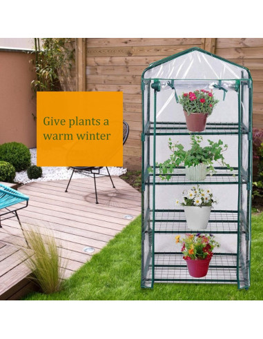 Mini Invernadero PVC Transparente 68.6x48.3x160 cm Together-life