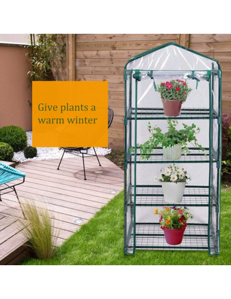 Mini Invernadero PVC Transparente 68.6x48.3x160 cm Together-life