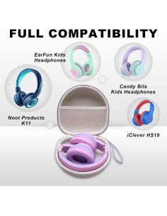 Funda Universal para Auriculares Niños DR-AMIU Beige 17.3x16.8cm 2