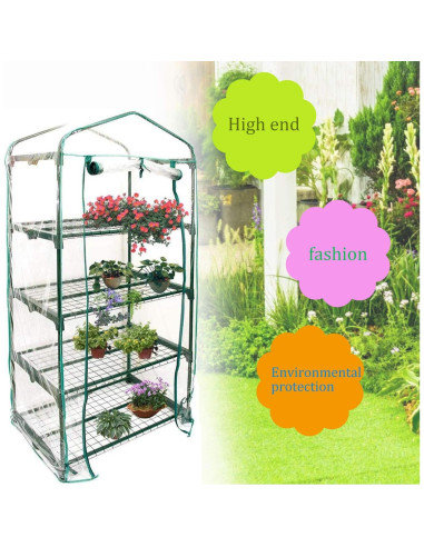 Mini Invernadero PVC Transparente 68.6x48.3x160 cm Together-life