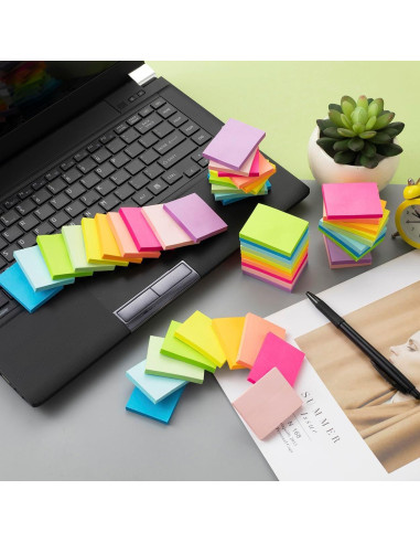 Notas Adhesivas Kozerite 3.81x5.08 cm 50 Pads 10 Colores