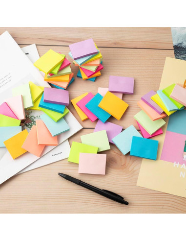 Notas Adhesivas Kozerite 3.81x5.08 cm 50 Pads 10 Colores