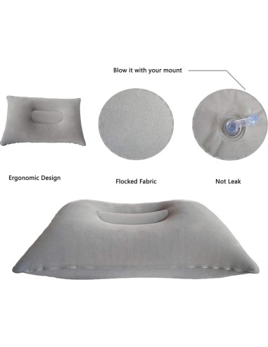 2 Almohadas Inflables Ultraligeras Alovexiong para Camping