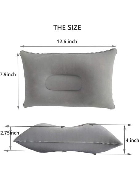 2 Almohadas Inflables Ultraligeras Alovexiong para Camping