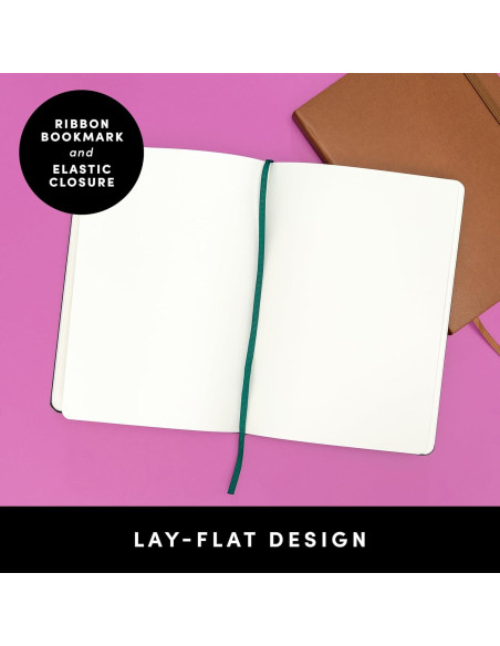 Cuaderno en Blanco PAPERAGE 160 Páginas Tapa Dura Negro