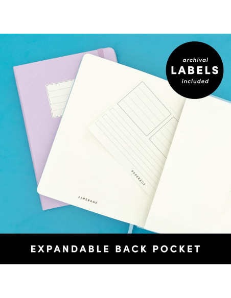 Cuaderno en Blanco PAPERAGE 160 Páginas Tapa Dura Negro