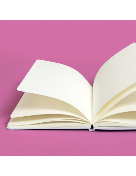 Cuaderno en Blanco PAPERAGE 160 Páginas Tapa Dura Negro