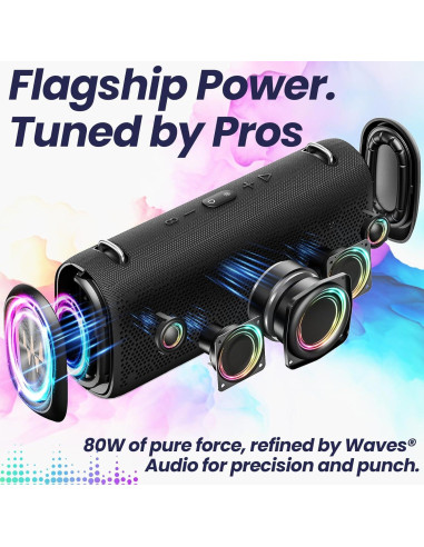 Altavoz Bluetooth New Trent Vibe Pro 80W Portátil Impermeable