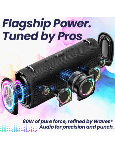 Altavoz Bluetooth New Trent Vibe Pro 80W Portátil Impermeable