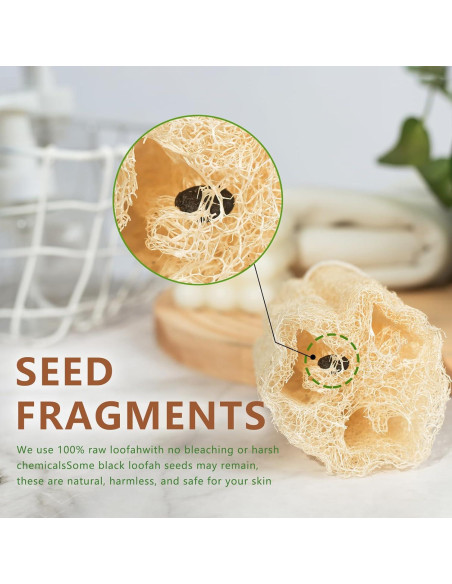 Esponja de Lufa Natural 6-Pack 10 cm Exfoliante Ecológica Esponja de Lufa Natural 6-Pack 10 cm Exfoliante Ecológica