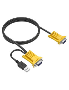 Cable KVM USB VGA 1.5m Yinker - Extensión 3.05m