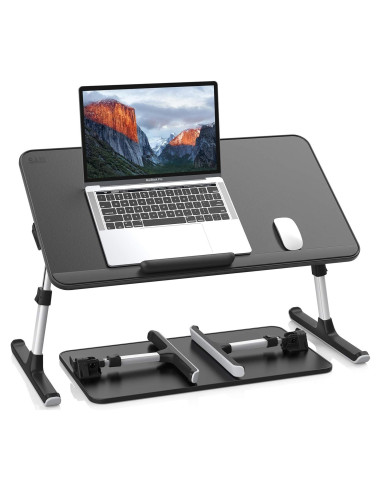 Mesa de Cama SAIJI para Laptop Ajustable Plegable 60x63.5cm Negro
