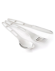 Set de Utensilios de Camping GSI Outdoors Acero Inoxidable 3 Piezas