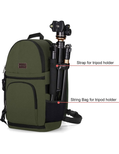 Bolsa de Mensajero MOSISO para Cámara DSLR/SLR/Mirrorless Verde
