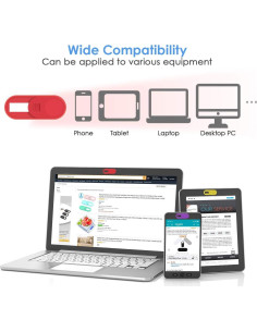 Cubierta de Webcam AFN Ultra Delgada Multicolor 6 Piezas 2