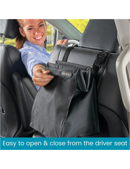 Bolsa de Basura para Auto TrashStash Impermeable 3 Galones Negro